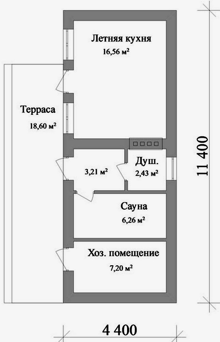 Установка металевого хозблока